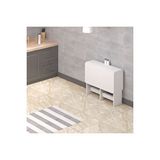 Ankara Orman Pratik Katlanır Oval Köşeli Mutfak Yemek Çalışma Masası - 6 Kişilik - %100 Mdf Beyaz