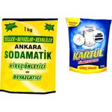 Ankara Sodamatik 1 Kg * 1 Adet + Kartül Tül Beyazlatıcı 500 Gr * 1 Adet - 1,5 kg