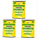 Ankara Sodamatik Kireç Önleyici ve Beyazlatıcı 1 Kg * 3 Adet (Tüller - Beyazlar - Renkliler) - 3 kg