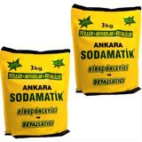 Ankara Sodamatik Kireç Önleyici ve Beyazlatıcı 3 Kg * 2 Adet (Tüller - Beyazlar - Renkliler) - 6 kg
