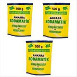 Ankara Sodamatik Kireç Önleyici ve Beyazlatıcı 500 gr * 3 Adet (Tüller - Beyazlar - Renkliler) - 1,5 kg