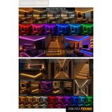 Ankara Teknik 5mm Ultra Ince Cob Şerit LED 12VOLT – Tak Çalıştır Anahtarlı Set (Metre Seçiniz) - 3 m - Turuncu