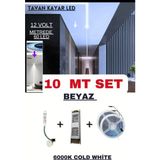 Ankara Teknik OEM Anahtarlı Akışkan Kayar Şerit LED Sistemi / 12 Volt / 20 Efekt - 10 m - Beyaz