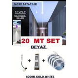 Ankara Teknik OEM Anahtarlı Akışkan Kayar Şerit LED Sistemi / 12 Volt / 20 Efekt - 20 m - Beyaz