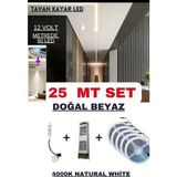 Ankara Teknik OEM Anahtarlı Akışkan Kayar Şerit LED Sistemi / 12 Volt / 20 Efekt - 25 m - 4000K - Nature