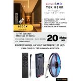 Ankara Teknik Tavan/duvar Black Kumanda Rf Kontrol Kayar LED Sistemi | 24 Volt Smd 120LED/MT - 20 m - Gün Işığı
