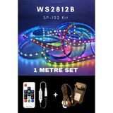 Ankara Teknik WS2812B Adreslenebilir Piksel Kumandalı / Tak Çalıştır Adreslenebilir Şerit LED - 1 m - ARGB
