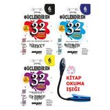 Ankara Yayıncılık 6 Sınıf Türkçe-Matematik-Fen Güçlendiren 32 Haftalık Denemeler Set + Kitap Okuma Işığı Hediye (Çok Renkli)