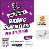 Ankara Yayıncılık 7. Sınıf Güçlendiren Fen Bilimleri Branş Deneme Hedef Deneme LGS Hazırlık