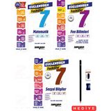 Ankara Yayıncılık 7.sınıf Matematik-Fen Bilimleri-Sosyal Bilgiler Yeni Nesil Sorularla Güçlendiren Fasiküller 3 Kitap Set Türkiye Yıldızı Maarif Model Kalem Seti Hediyeli