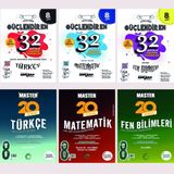 Ankara Yayıncılık 8.Sınıf Güçlendiren Kazanım Denemesi + Okyanus 8.Sınıf Master Denemesi Türkçe + Matematik + Fen Bilimleri