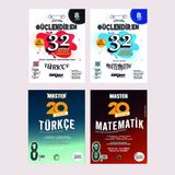 Ankara Yayıncılık 8.Sınıf Güçlendiren Kazanım Denemesi + Okyanus 8.Sınıf Master Denemesi Türkçe + Matematik