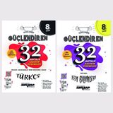 Ankara Yayıncılık 8.Sınıf Türkçe + Fen Bilimleri 32 Haftalık Güçlendiren Kazanım Denemesi Seti