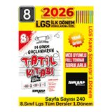 Ankara Yayıncılık Ankara 1.Dönem 8. Sınıf 14 Günde Güçlendiren Tatil Kamp Kitabı(816 Soru)+Android Kalem