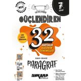 Ankara Yayıncılık Ankara 7. Sınıf Paragraf Güçlendiren 32 Haftalık Kazanım Denemele