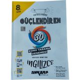 Ankara Yayıncılık Ankara 8. Sınıf Güçlendiren İngilizce 30 Konu Tarama Denemesi Ank