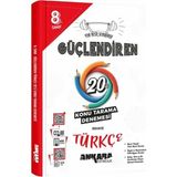 Ankara Yayıncılık Ankara 8. Sınıf Güçlendiren Türkçe 20 Konu Tarama Denemesi Ankara
