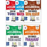 Ankara Yayıncılık Ankara Yayınları 6. Sınıf Türkçe + Matematik + Sosyal Bilgiler + Paragraf + Din Kültürü Güçlendiren Soru Bankası