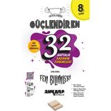 Ankara Yayıncılık Lgs 8. Sınıf Güçlendiren 32 Haftalık Fen Bilimleri Kazanım Denemeleri ve Telefon Standı