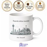 Ankaralı Ofis Çalışanına Özel Kupa Bardak Hediye Baskılı Porselen Mug
