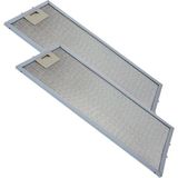 Ankastre Aspiratör Davlumbaz Alüminyum Yağ Filtresi 2'li White-Daisy ile Uyumlu 205X474 mm