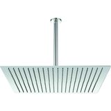 Ankastre Duş Başlığı Borulu Kare Slim Metal 50X50 cm Tavandan KDB101-KTD111
