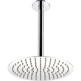 Ankastre Duş Başlığı Borulu Oval Slim Metal Ø25 cm Tavandan - Çok Renkli