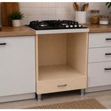 Ankastre Ocak Dolabı 60 cm – 60x58x60 cm, Suntalam Mutfak Alt Dolabı (AKÇAĞAÇ)