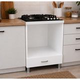 Ankastre Ocak Dolabı 60 cm – 60x58x60 cm, Suntalam Mutfak Alt Dolabı (BEYAZ)