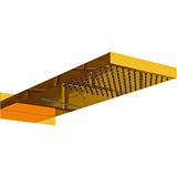 Ankastre Panel Tepe Duş Başlığı Şelale KTD110 (Altın) - Çok Renkli