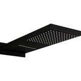 Ankastre Panel Tepe Duş Başlığı Şelale Ktd110 (Mat Siyah)