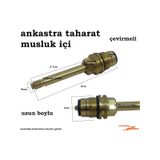 Ankastre Taharat Musluğu İçi Çevirmeli Taharet Musluk İçi Büyük U