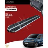 Ankatech Fiat Doblo 3 diamond krom Yan Basamak 203 cm 2023 Üzeri