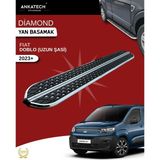 Ankatech Fıat Doblo Uzun Şasi Krom Dıamond Yan Basamak 225 cm 2023 ve Üzeri