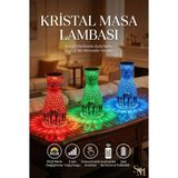 Ankaverse Kristal Masa Lambası Rgb Renk Değiştiren Gece Lambası 16 Renk ve 4 Mod Dokunmatik Kontrol