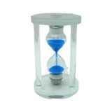 Ankaverse Küçük Cam Kum Saati Cam Standlı 5 Dakika Zamanlı = Çap: 5.8cm-Yükseklik: 9.8cm (5286)