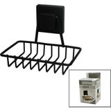 Ankaverse Siyah - Metal Katı Sabunluk Kare Güçlü Yapışkanlı 11X12.5X11CM (5286) - Renkli - Standart