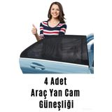 AnkaWood 4 Adet Araba Araç Oto Yan Cam Güneşlik Örtü Perde Kılıf Güneşliği Araba Araç Arka Yan Cam