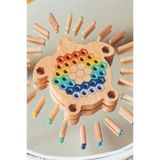 Ankebut Montessori Ahşap Duyusal Eğiti Oyuncak renk eşleştirmeli pim takmalı kaplumbağa