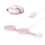 Anker MagGo 3in1 Kablosuz Katlanır Şarj Cihazı - Pembe