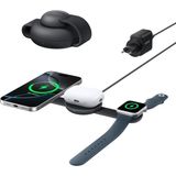 Anker MagGo 3'ü 1 Arada Kablosuz Şarj İstasyonu, MagSafe Uyumlu, Qi2 Sertifikalı,15W Katlanabilir Seyahat Tipi Şarj Standı, Siyah - B25M8