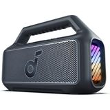 Anker Soundcore Boom 2 Bluetooth 5.3 Hoparlör, 80W, BassUp 2.0, 24 Saat Pil Ömrü, IPX7 Su Geçirmez, LED Işık, USB-C, Siyah - A3138