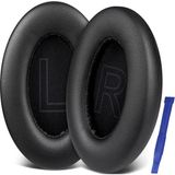 Anker Soundcore Life Q30 Life Q35 ile Uyumlu Kulaklık Pedi Yedek Süngeri Yastığı + Takma Aparatı 2in1 Set - Siyah