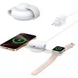 Anker Ufo Maggo B25m8 Beyaz 3İn1 Magsafe Kablosuz Şarj Aleti - Outlet Teşhir Vitrin