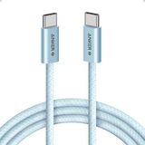 Anker Zolo Usb-C To Usb-C Örgülü Kablo (1 M, 240W) - Mavi - A8060