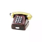 Ankesörlü Telefon Vintage Dekoratif Biblo 9.5X9.5cm Reçine (5224)