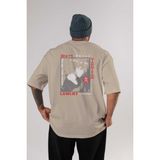 Ankhises Death Note Anime Arka Baskılı Bej Oversize T-Shirt %100 Pamuk Erkek Kadın