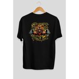 Ankhises Gym , Spor , Fitness Serisi 28 Arka Baskılı Oversize T-Shirt Erkek Kadın Pamuk Bisiklet Yaka Tişort - Siyah - XL