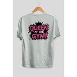 Ankhises Gym , Spor , Fitness Serisi 30 Arka Baskılı Oversize T-Shirt Erkek Kadın Pamuk Bisiklet Yaka Tişort - Beyaz - XL