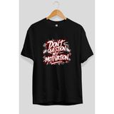 Ankhises Gym , Spor , Fitness Serisi 68 Ön Baskılı Oversize T-Shirt Erkek Kadın Pamuk Bisiklet Yaka Tişort - Siyah